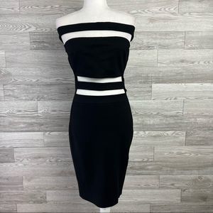 Eros Black Cut Out Dress